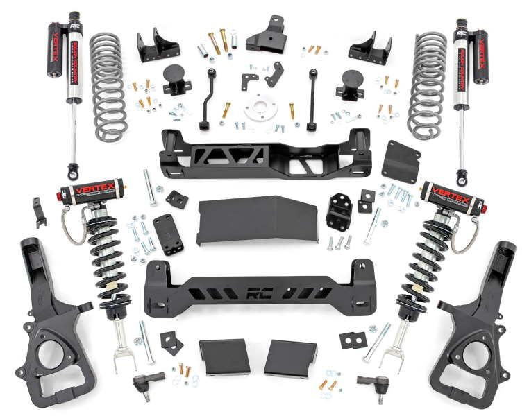Rough Country 6" Vertex Coilover Lift Kit 19-up Ram 1500 4WD 22" - Click Image to Close